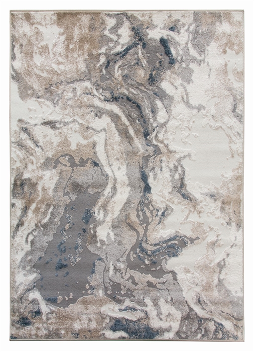 Greige Abstract Rug Blue Greige Abstract Modern Rug - Casino Marble