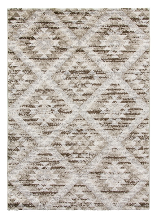 Geometric Greige Rug - Ardenne Azteca